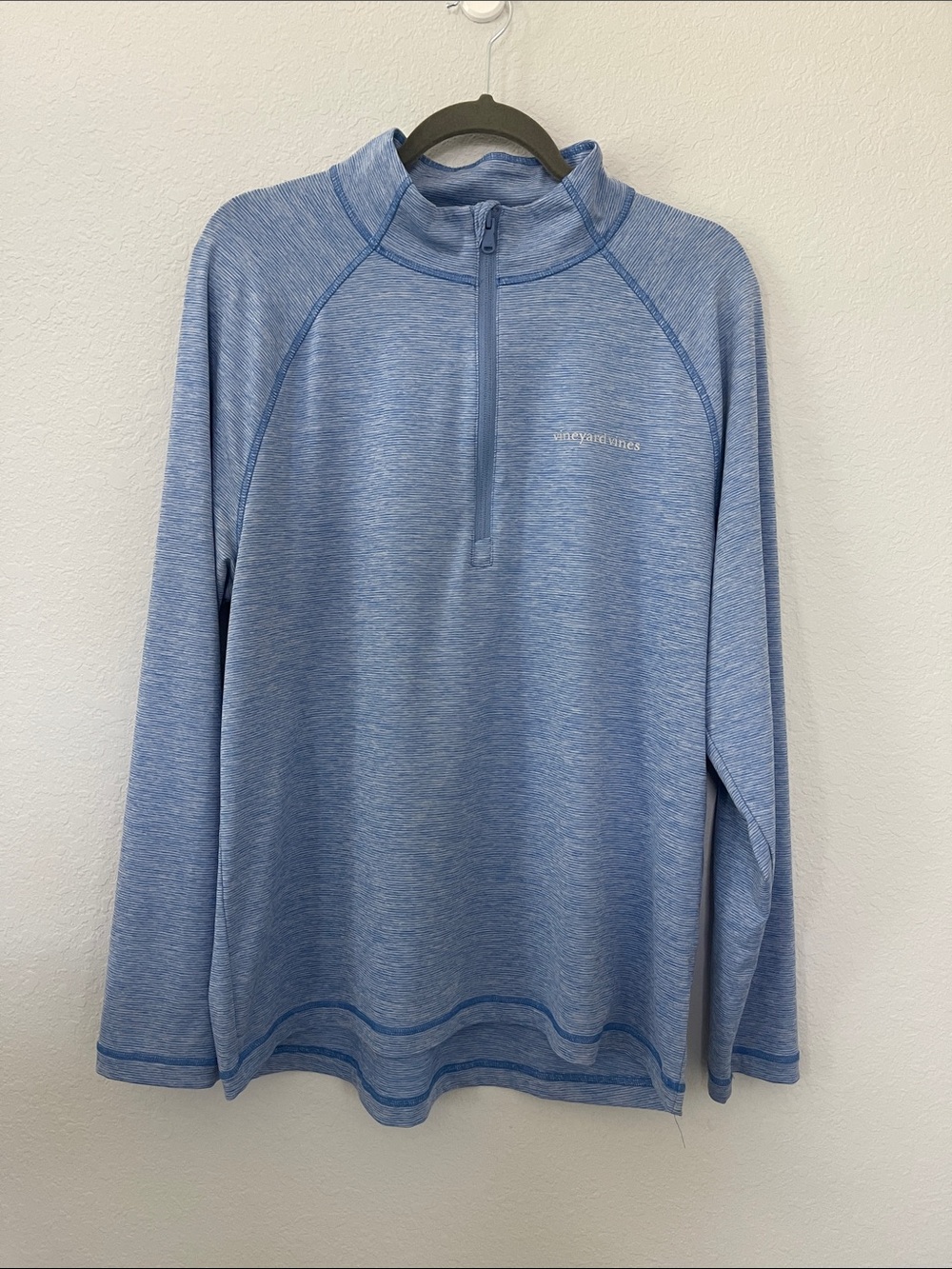Vineyard Vines Performance 1/4 Zip Pullover Men’s Medium Blue Stretch Golf